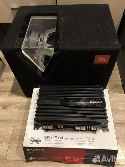 Сабвуфер jbl и усилитель sony xplod 1000w