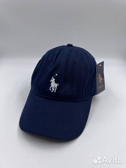 Кепка бейсболка Polo Ralph Lauren темно-синяя