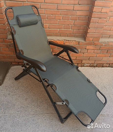 Шезлонг раскладушка 3в1 туристический/ До 180кг