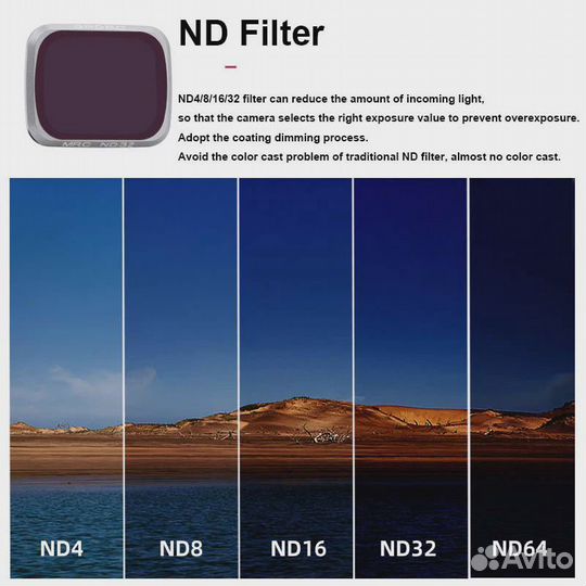 Набор из 5 фильтров для DJI Air 2S