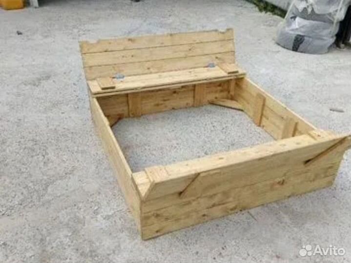 Песочница деревянная детская