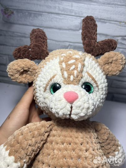 Мягкая игрушка олень ручной работы