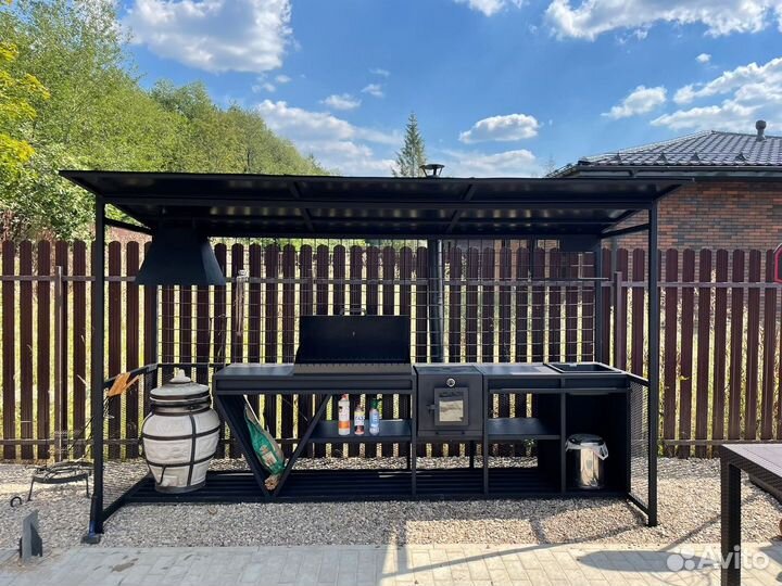 Беседка с мангалом под ключ