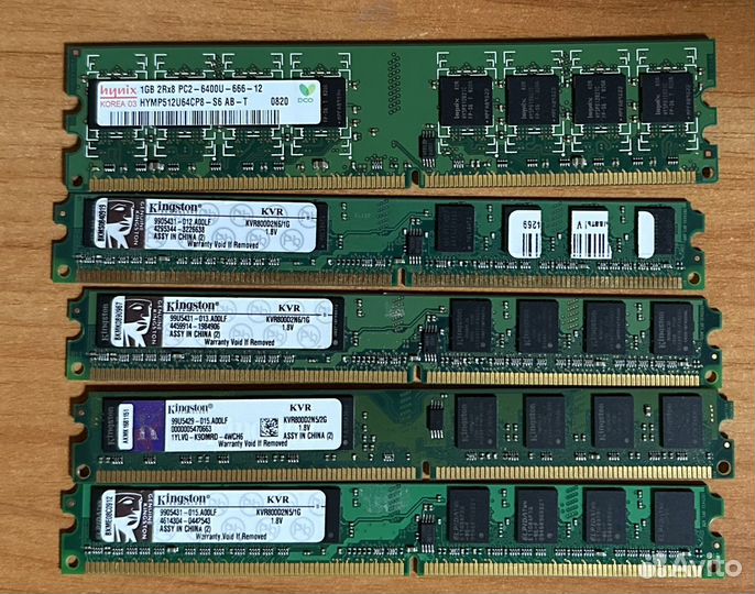 Оперативная память, озу DDR, DDR2, DDR3
