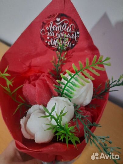 Букет цветов из мыла