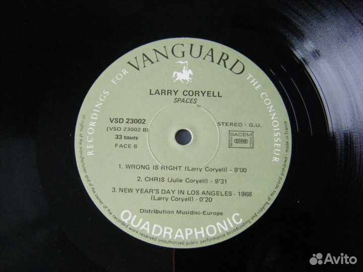 Larry Coryell – Spaces Quadro