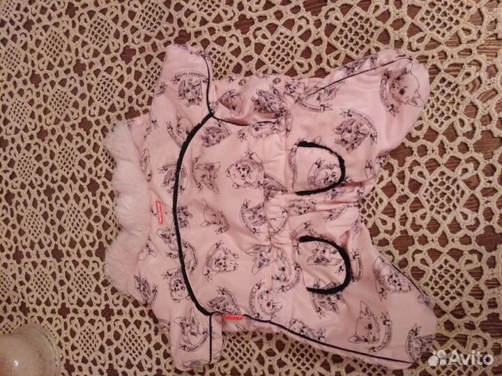 Комбинезон для маленькой собаки зима