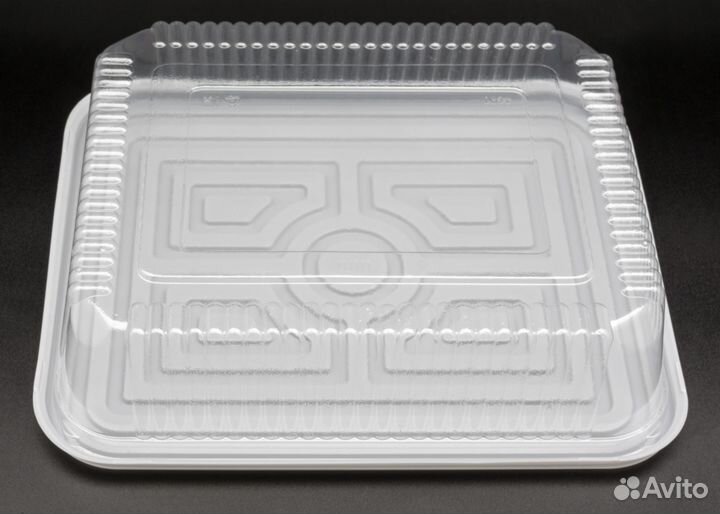 Пластиковая тортница с прозрачной крышкой