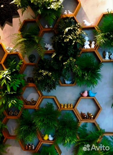 Дизайнерское озеленение искусственными растениями