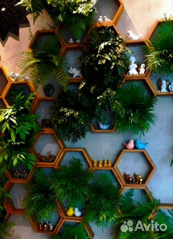 Дизайнерское озеленение искусственными растениями