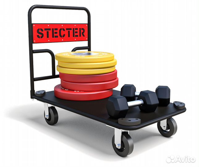 Тележка для спортивного инвентаря, чёрный