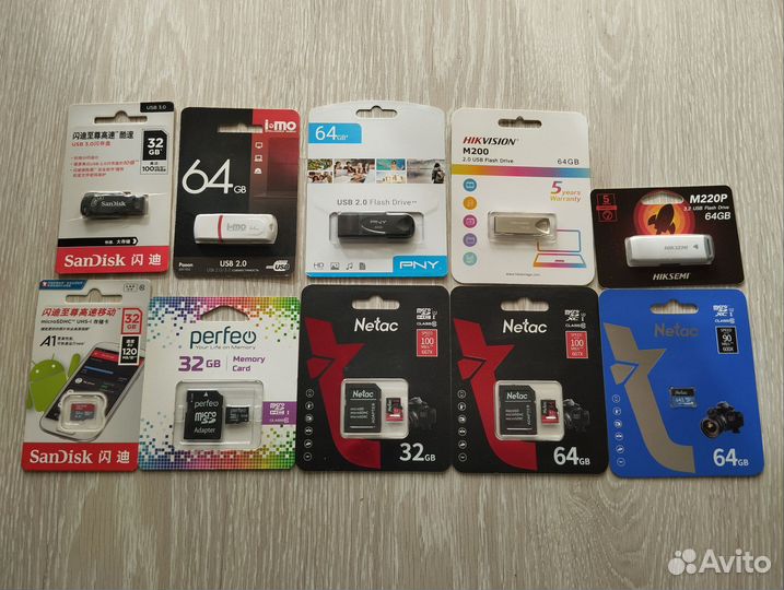 Флешки, карты памяти