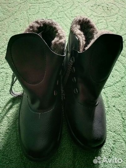 Зимние рабочие ботинки с натуральным мехом