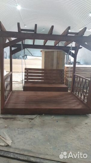 Садовые качели подвесные