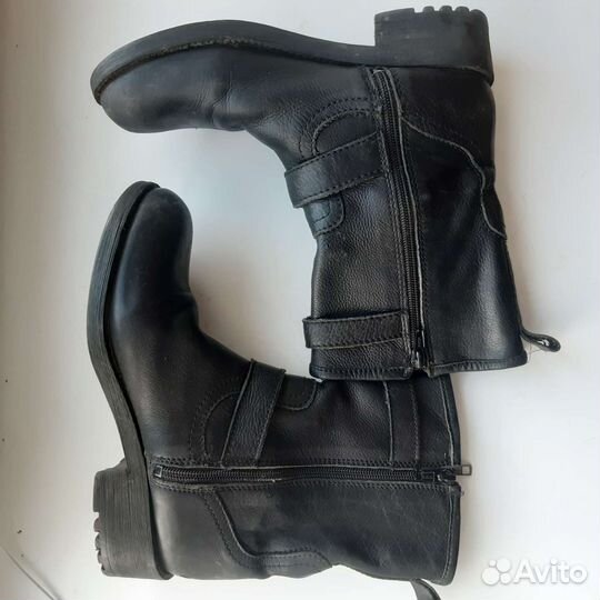 Байкерские ботинки 37 кожа