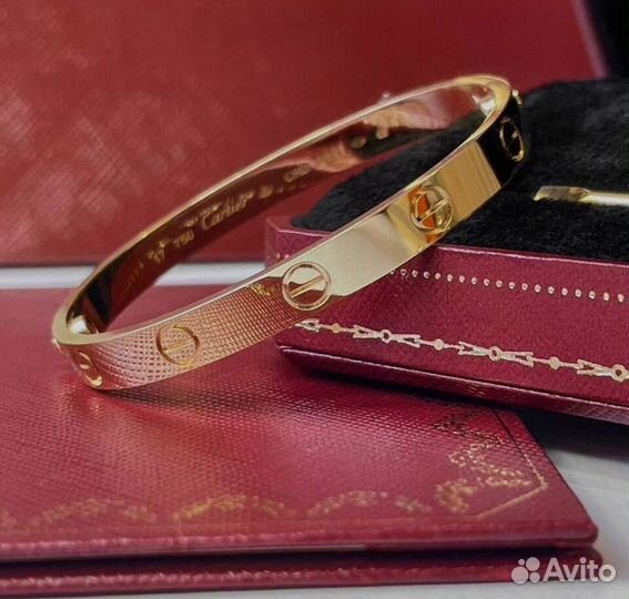 Браслет cartier love золото