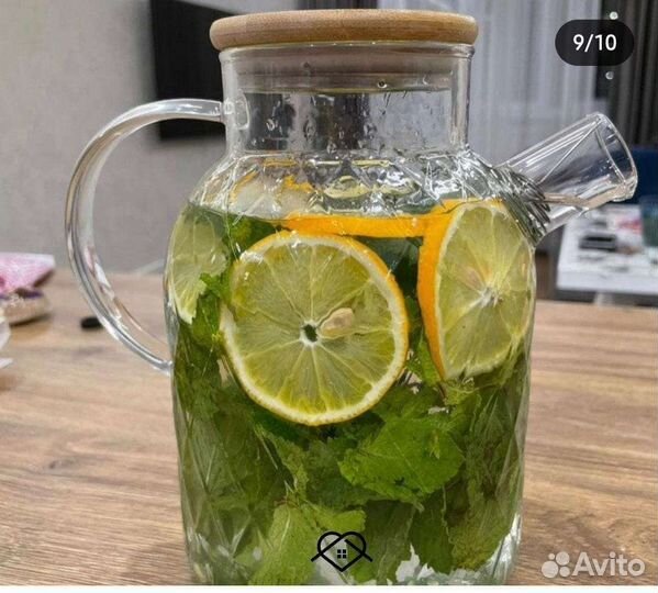 Чайник стеклянный, жаропрочный