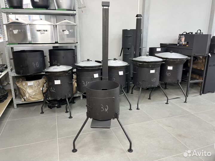 Печь (очаг) с трубой для казана 6-8 литров