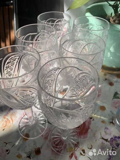 Фужеры хрустальные СССР