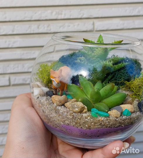 Флорариум с лисичкой