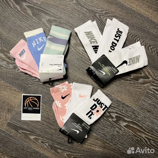 Женские носки Nike Everyday Plus набор 3 пары