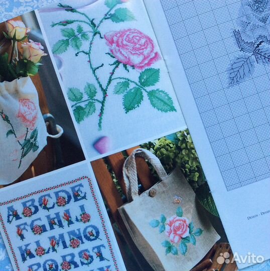 Схемы для вышивки крестом Розы DMC Франция