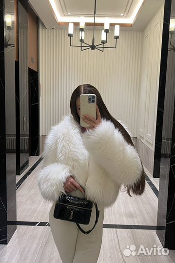 Шуба из эко меха theround.moscow