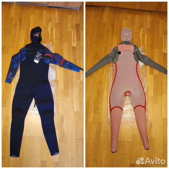 Новый гидрокостюм ION seek AMP 6/5мм с капюшоном