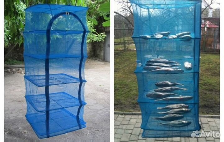 Подвесная сушилка для рыбы, фруктов и овощей