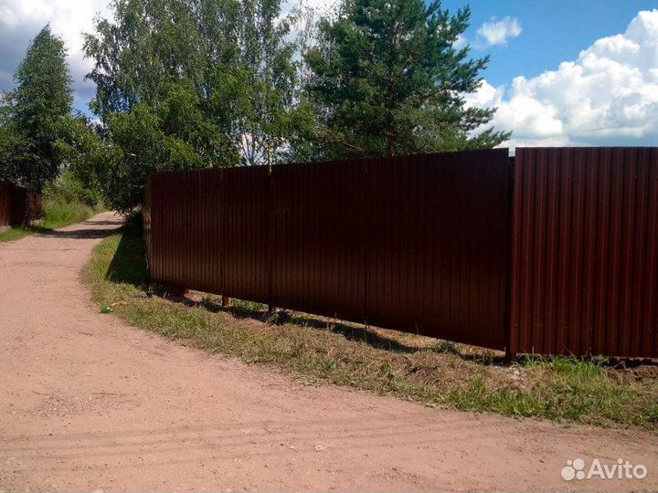 Забор из профлиста / Забор из профлиста под ключ