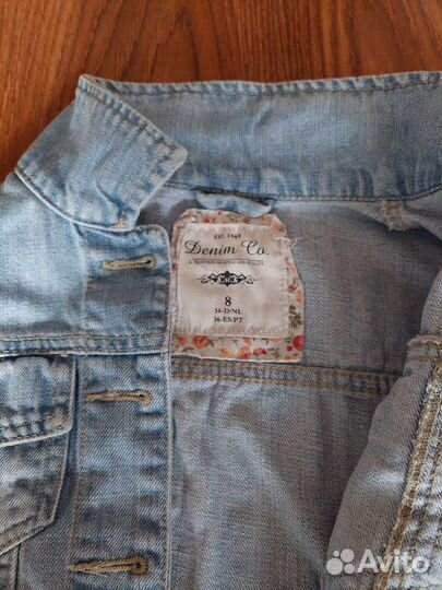 Джинсовая жилетка для девочки 8-10 лет