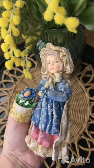 Ватная елочная игрушка