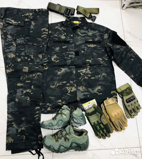Костюм Тактический ACU черный Мультикам