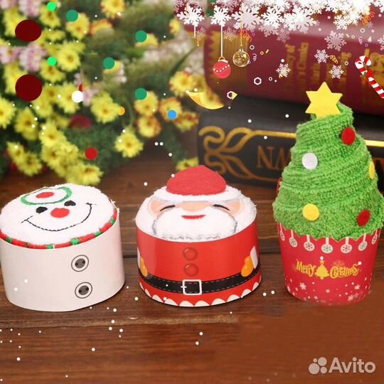 Рождественский подарок полотенце