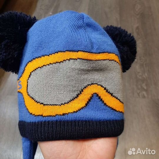 Комплект (шапка и шарф) осень-зима, размер 46-48