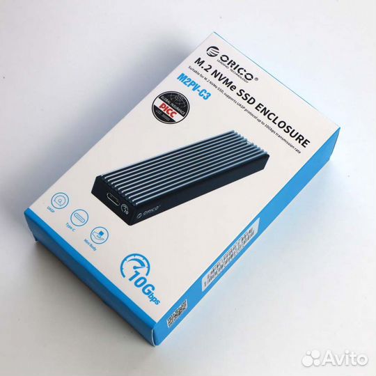 Корпус для SSD M.2 nvme Orico M2PV-C3 алюминиевый