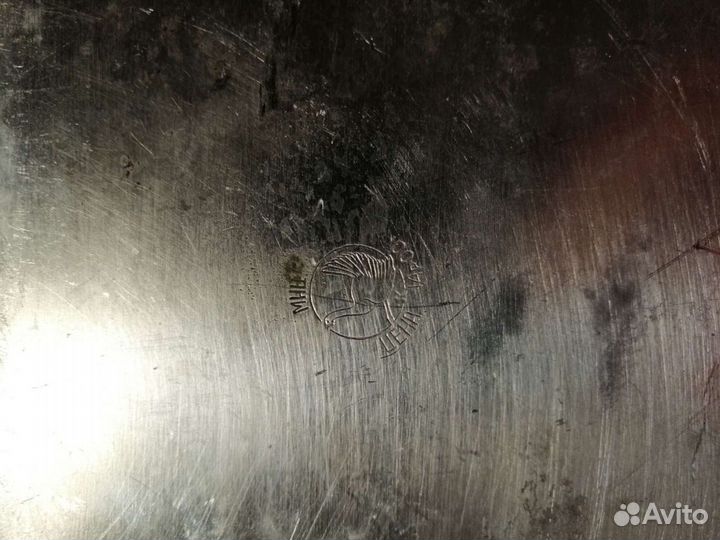 Поднос мельхиоровый. Кольчугино. мнц