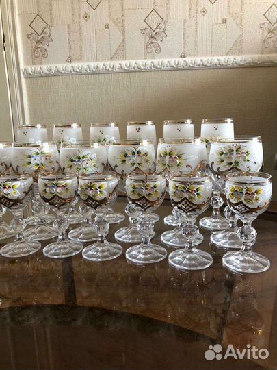 Бокалы богемия лепка