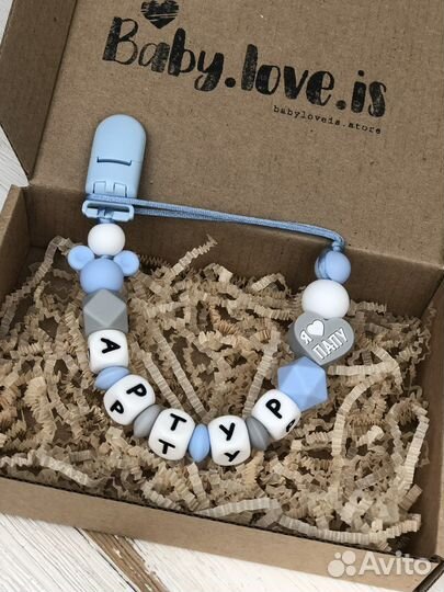 Держатель для пустышки, именной держатель