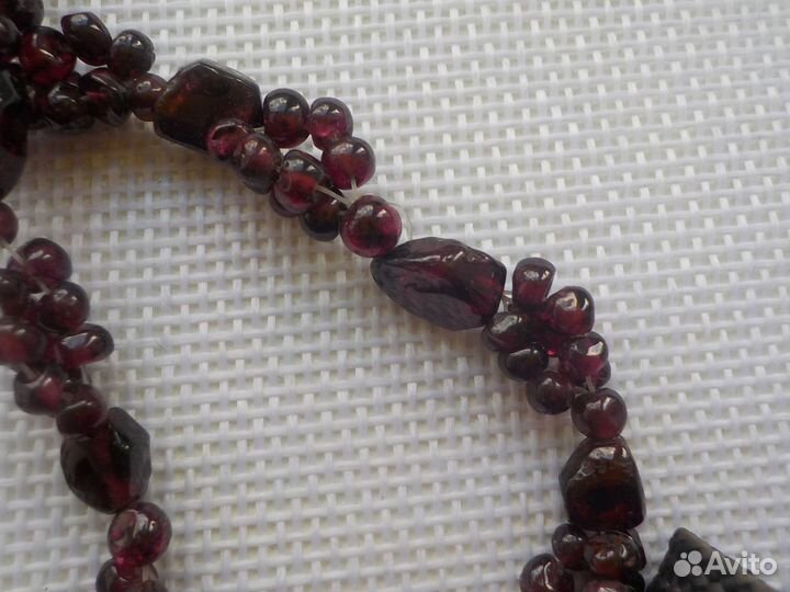 Бусы времен СССР 70-80 гг натуральные камни,кость