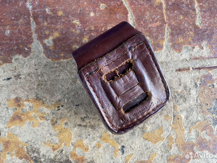 Зажигалка бензиновая zippo с чехлом