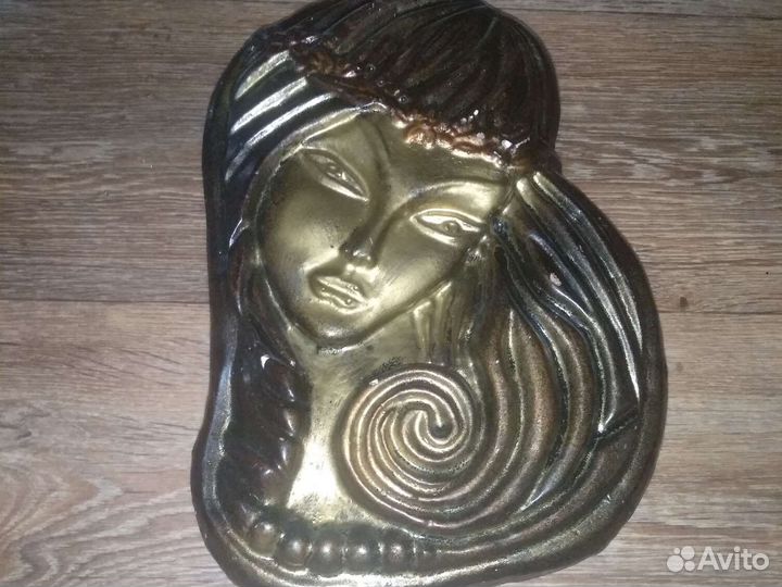 Панно гипс СССР винтаж ретро