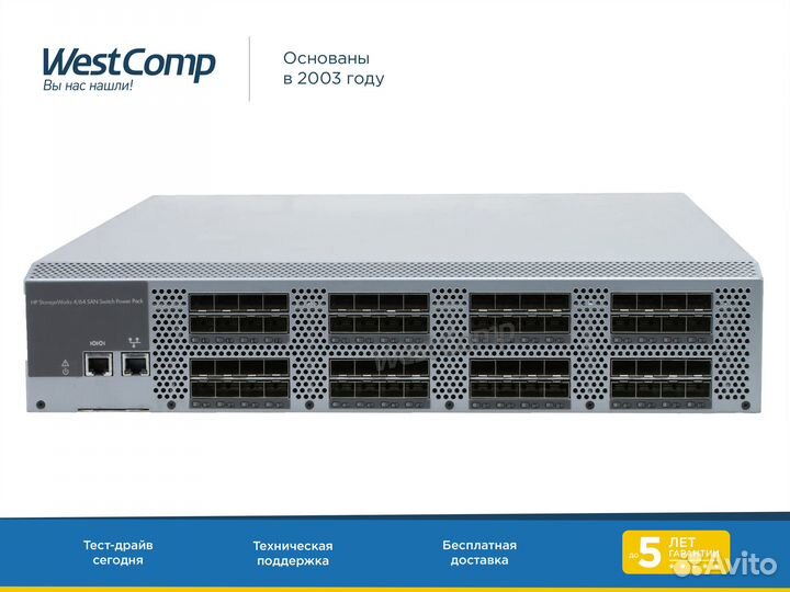 Коммутатор HP StorageWorks 4/64 SAN (AE496A)