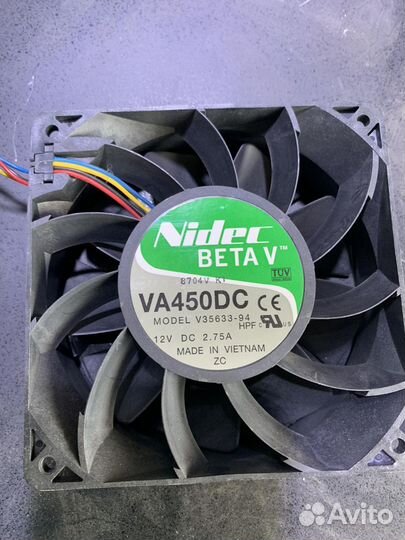 Вентилятор для асика 120*120*38 (кулер 120, 4-pin)