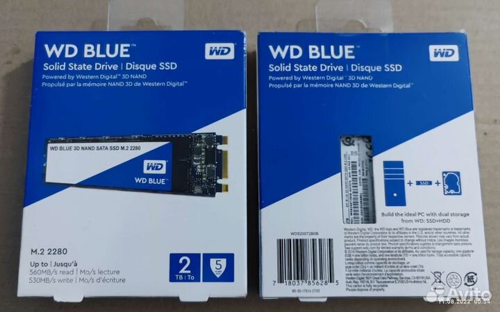 Жесткий диск SSD M2 на 2Тб