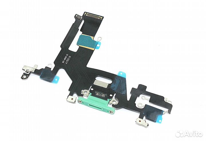 Шлейф разъема питания для iPhone 11 зеленый