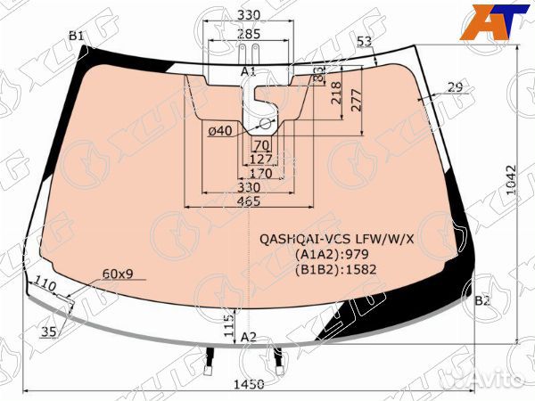 Стекло лобовое nissan qashqai