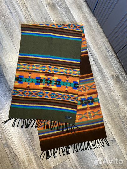 Акриловый итальянский шарф с геометрическим узором