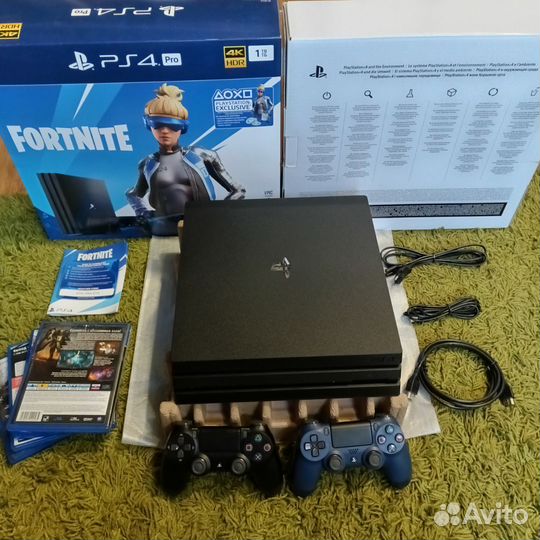 Sony playstation 4 PS4 pro 1tb 7208b с играми