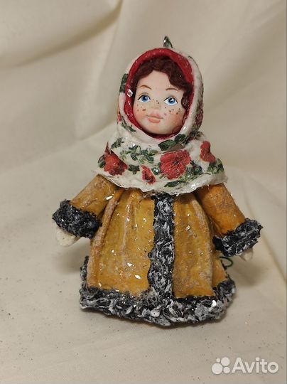 Ватные елочные игрушки